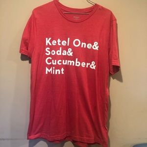 (L) Kettle One red t-shirt